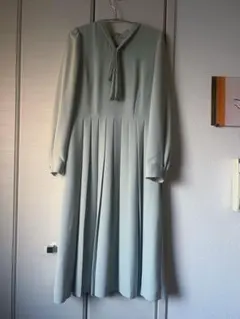 CELFORD ボータイプリーツワンピース ミント 34