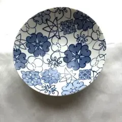 【新品未使用】たち吉 花あそび 中鉢 青花柄のサムネイル