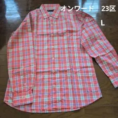 ✦特価価格✦オンワード 23区 HOMMEシャツ綿100%のサムネイル