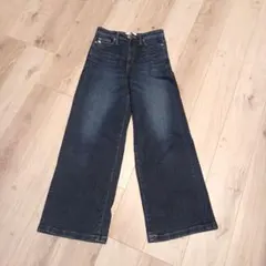 SOMETHING ワイドレッグデニム ダークブルー