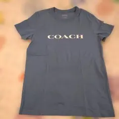 COACH レディース 半袖 Tシャツ ブルー XSサイズのサムネイル