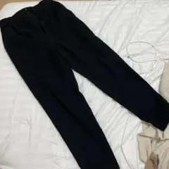 GU ブラック　裏起毛パンツ
