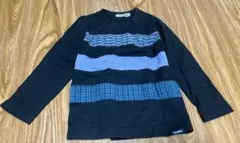 ファミリア　チェック入りtシャツ　美品のサムネイル