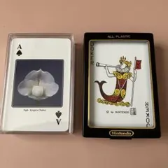 トランプ♠️ 任天堂　らんの花　2種類セット　プラスティックのサムネイル