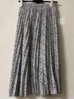 ロングスカート プリーツスカート　M ウエストゴム使用