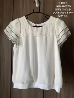 ☆美品☆ LODISPOTTO ロディスポット シフォンカットソー Mサイズのサムネイル