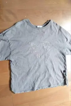 グレー 刺繍 Tシャツ 120cm 恐竜 BREEZE