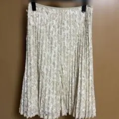 特別価格☆HIROKO KOSHINO デザインレースプリーツスカート 11号のサムネイル