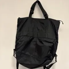 ユニクロ ユーティリティ2WAYバッグ ブラック UNIQLO 男女兼用