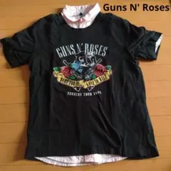 Guns N' Roses 1991 ツアーTシャツ 重ね着　ピンクシャツセット