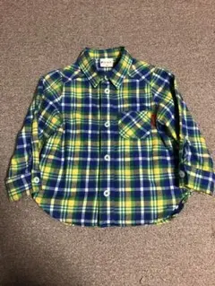 ミキハウス ピクニック 90サイズ チェックネルシャツ ベビー キッズ