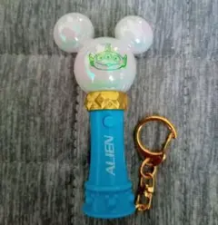 ディズニーストア ペンライトキーチェーン リトルグリーンメン