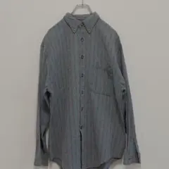 The Territory Ahead ボタンダウンシャツ ストライプ 織り柄