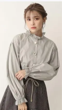 【未使用品】ナイスクラップ　レディース　長袖ブラウス　ミント