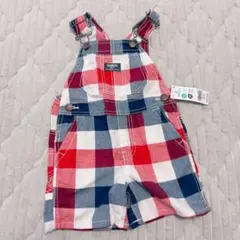 OshKosh B'Gosh オーバーオール 2T 90cm チェック柄 キッズ