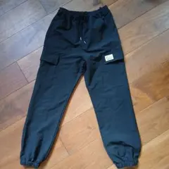 カーゴパンツ ブラック 150cm