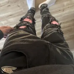 スキニー　amiri mnml purple