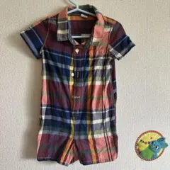 GAP チェック柄ロンパース 12-18ヶ月