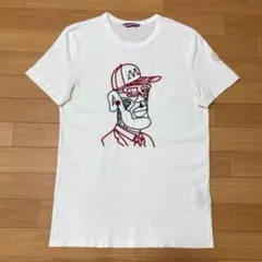 美品★ モンクレール　フェイス　S ホワイトワッペン　Tシャツ　5S393のサムネイル