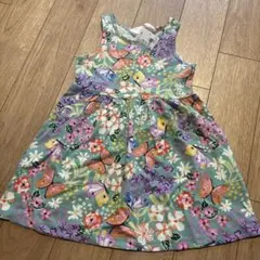 最終値下げ！H&M ワンピース　蝶々　花柄