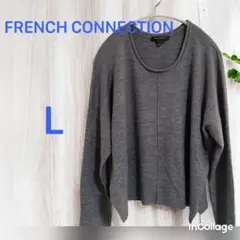 FRENCH CONNECTION グレー 長袖セーター L 輸入古着/海外古着