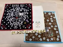 ☆新品未使用☆ANNA SUI ハンカチ 3枚セット タグ付きのサムネイル