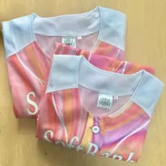 ソフトバンクホークス　ピンク　ユニフォーム　2枚セット　M L