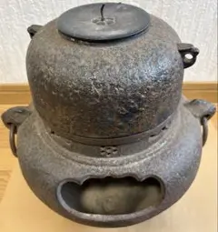 茶道具 風炉 鉄製 釜 鉄釜