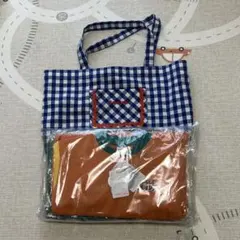 kodomoe 6月号 掲載商品】星座トートバッグ〈山羊座〉刺繍 チェック柄