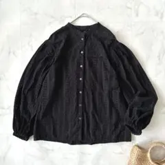 20SS Spick&Span アイレットレース ブラウス スミクロ 刺繍 Fのサムネイル
