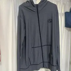 グレー フルジップ フード付きジャケット