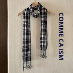 COMME CA ISM ストール チェック柄