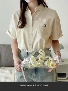 U.S. POLO ASSN. 半袖シャツ アイボリーのサムネイル