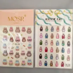 LABUBU ネイルシール/ステッカーシール【2枚セット】