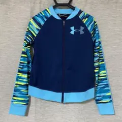美品アンダーアーマー 裏起毛 ガールズ キッズ ジャケットジュニア