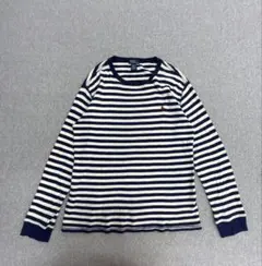 ゆ1042 90s Polo by Ralph Lauren ワッフル ボーダーのサムネイル