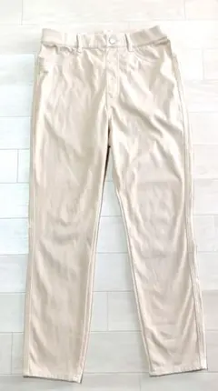 UNIQLO ウルトラストレッチハイライズクロップドレギンスパンツ ベージュ L