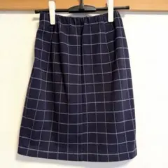【美品】NATURAL BEAUTY BASIC スカート ネイビー S タイト