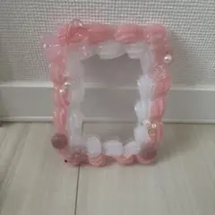 硬質トレカケース デコ ピンク系 ハンドメイド