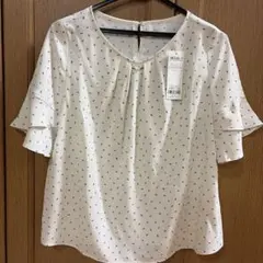 【新品未使用】anysis 小花柄半袖ブラウス　小さい0サイズ