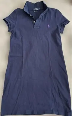 ネイビー　ラルフローレン ポロシャツワンピース　155cm XS