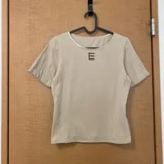 EVEX Tシャツ ミニT チビT ベージュ ワンポイント