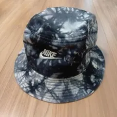 NIKE バケットハット 美品　タイダイ　NIKEロゴ刺繍　Mサイズ