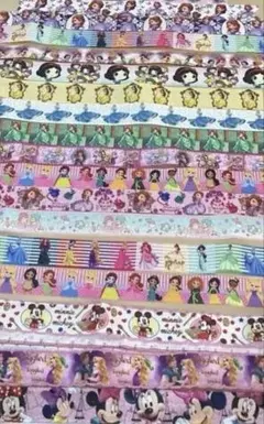 디즈니 캐릭터 그로그런 리본 세트
