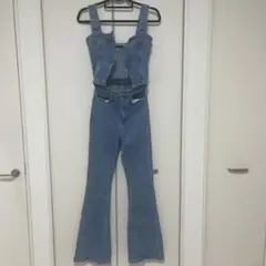 EMODA デニムブルー サロペット