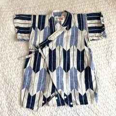 甚平　80 紺　青　白　くろわっさんすべべ