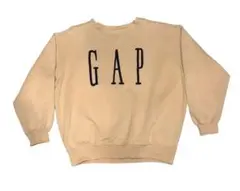 【レアカラー】90s OLD GAP スウェット 前V ベージュ M