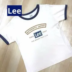夏物処分SALE！Lee ロゴプリント リンガーTシャツ普段着用にのサムネイル