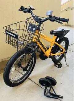 SP Hummer 直接引き渡し★ハマー 子ども用自転車 18インチ HUMMER 特殊折りたたみ補助輪付き HUMMER(ハマー) KID'S18-OH 18