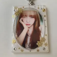 トレカキーホルダー　韓国　トレカ　レジン　デコ　硬質　ケース　トレカケース　雪2